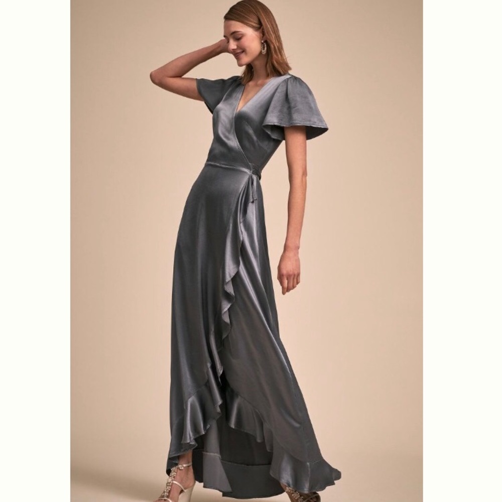 BHLDN Anthropologie Ghost London Phoebe Silk Dress (Wedding, Bridesmaid Gown)